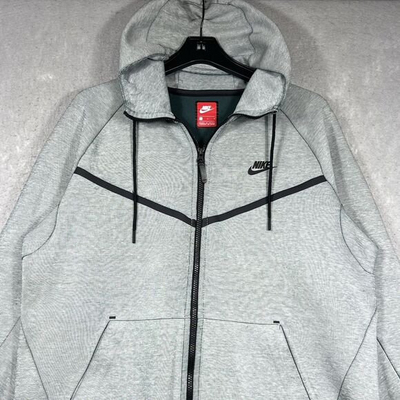 Nike Tech Fleece Hoodie Windrunner Full Zip Jacket Men’s Large Gray 885904-006 - Picture 3 of 15